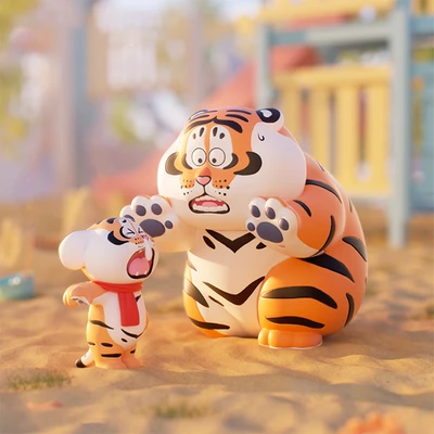 Gambar Funism Alex The Fat Tiger Minifigure Roaring Love Random