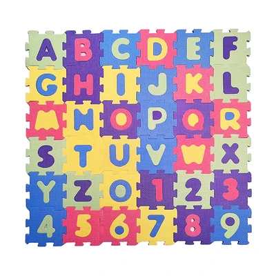 Gambar Little Giggles Karpet Puzzle Number & Letter Set 36 Pcs - Mix