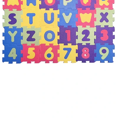 Gambar Little Giggles Karpet Puzzle Number & Letter Set 36 Pcs - Mix