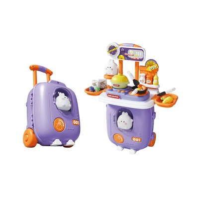 Gambar Pretty Missy Playset Playhouse Kitchen Rabbit Suitcase - Ungu