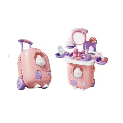 Gambar Pretty Missy Playset Playhouse Makeup Rabbit Suitcase - Pink