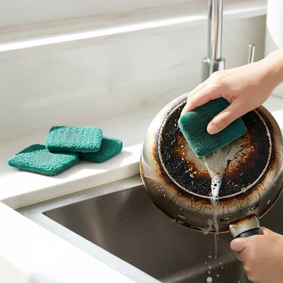 Gambar Proclean Spons Sabun Scrubber Steel Wool Pembersih Noda Peralatan Makan Set 4 pcs