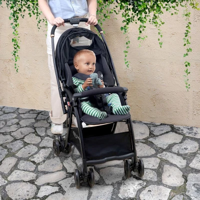 Gambar Kindla Tiny Treasure Stroller Anak Reversible - Hitam