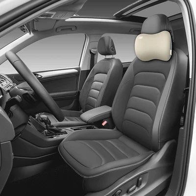 Gambar Skechers Soft Young Bantal Leher Kursi Mobil - Cokelat Tan