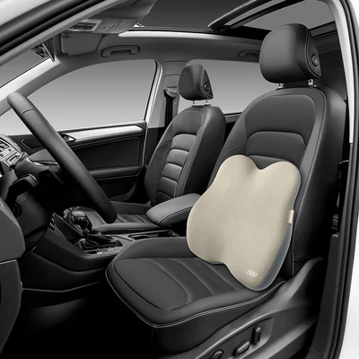 Gambar Skechers Soft Young Bantal Punggung Mobil - Krem