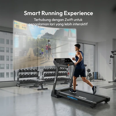 Gambar Kinetic Motrized Smart Treadmill 2 Hp 50P - Hitam