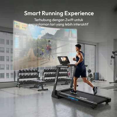Gambar Kinetic Motrized Smart Treadmill 3 Hp 99P Tft - Hitam
