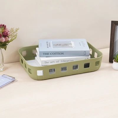 Gambar Stora Concept Keranjang Penyimpanan Rectangle 38.3x26.6x7.7 cm - Hijau
