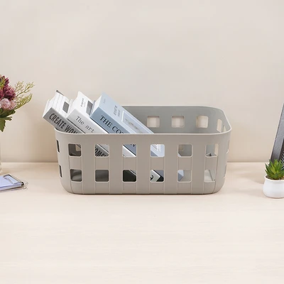 Gambar Stora Concept Keranjang Penyimpanan Rectangle 38.3x26.6x14 cm - Abu-Abu
