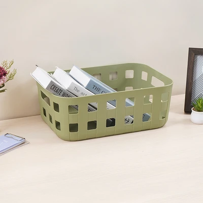 Gambar Stora Concept Keranjang Penyimpanan Rectangle 38.3x26.6x14 cm - Hijau