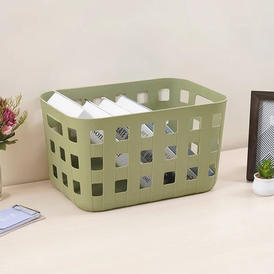 Gambar Stora Concept Keranjang Penyimpanan Rectangle 38.3x26.6x21.5 cm - Hijau
