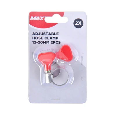 Gambar Maxbuilt 12-20 mm Klem Selang Butterfly Set 2 pcs - Silver/Merah