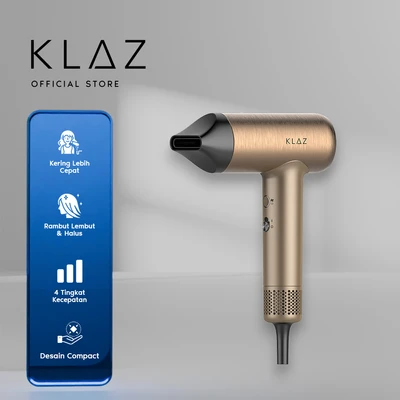 Gambar Klaz Hair Dryer High Speed Metal 1400 Watt - Gold