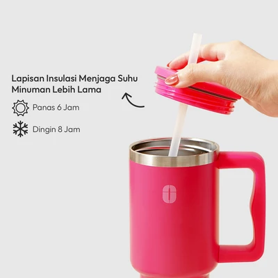 Gambar Appetite Kay Botol Vacuum Flask Stainless Steel 880 ml - Pink