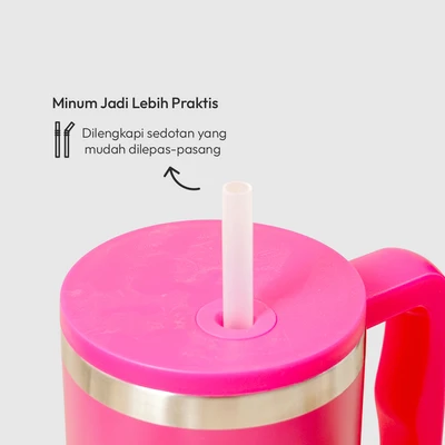 Gambar Appetite Kay Botol Vacuum Flask Stainless Steel 880 ml - Pink