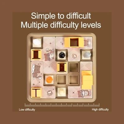 Gambar Kiddy Fun Playset Puzzle Board Game - Cokelat