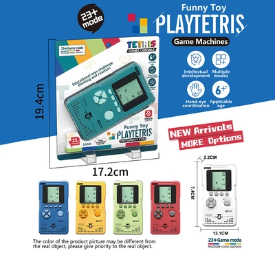 Gambar Kiddy Fun Playtetris Handheld Game Console 3625 Random