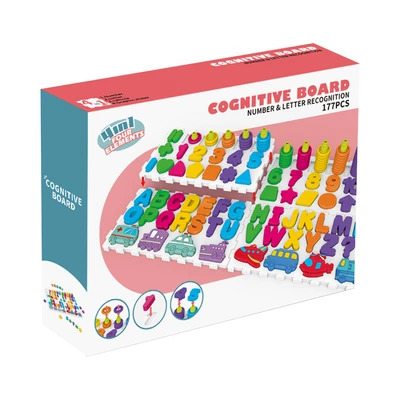 Gambar Kiddy Fun Set Puzzle Matching Blocks 4 In 1 - Mix