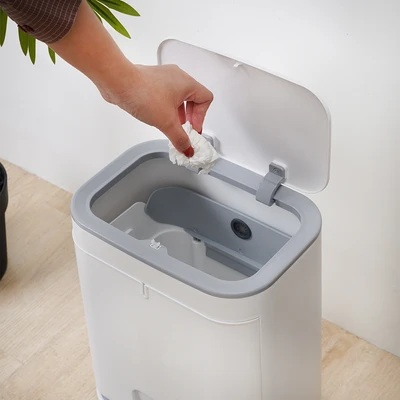 Gambar Stora Tempat Sampah Plastik Pedal Two Way Opened 12 Liter - Putih