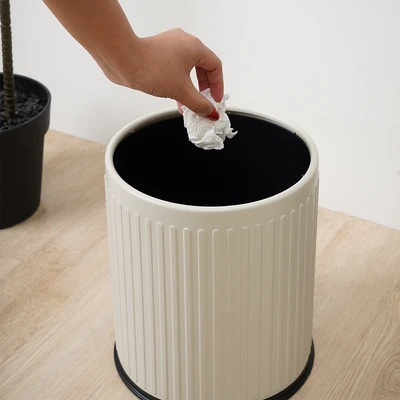 Gambar Stora Doric Tempat Sampah Plastik Circle 10 Liter - Putih