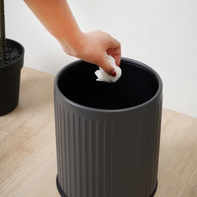 Gambar Stora Doric Tempat Sampah Plastik Circle 10 Liter - Abu-Abu