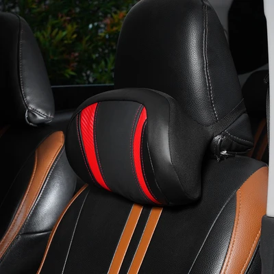 Gambar Otto Klasse Bantal Leher Kursi Mobil Sporty Power - Hitam/Merah