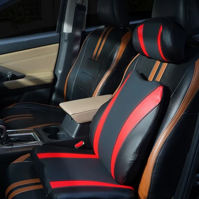 Gambar Otto Klasse Bantal Leher Kursi Mobil Sporty Power - Hitam/Merah