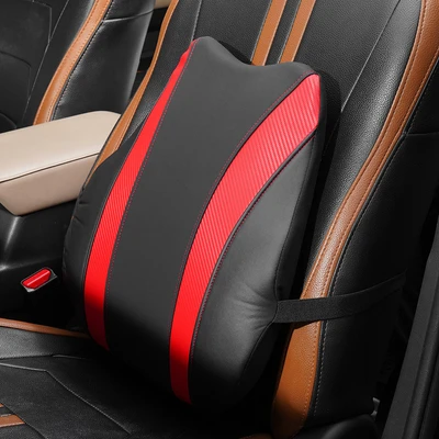 Gambar Otto Klasse Bantal Pinggang Kursi Mobil Sporty Power - Hitam/Merah