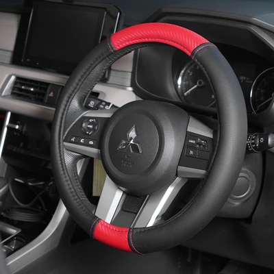 Gambar Otto Klasse Sarung Stir Mobil Sporty Power - Merah/Hitam