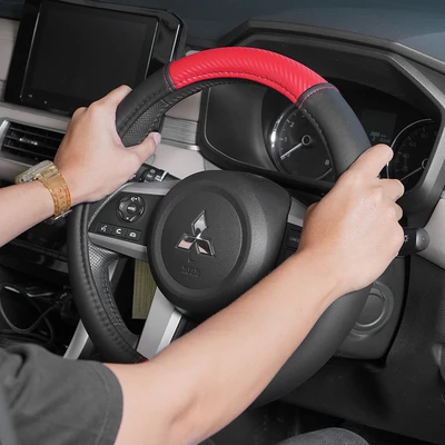 Gambar Otto Klasse Sarung Stir Mobil Sporty Power - Merah/Hitam