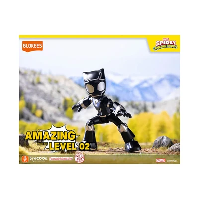 Gambar Blokees Spidey Amazing Level 02 Action Figure Black Panther T Challa - Hitam
