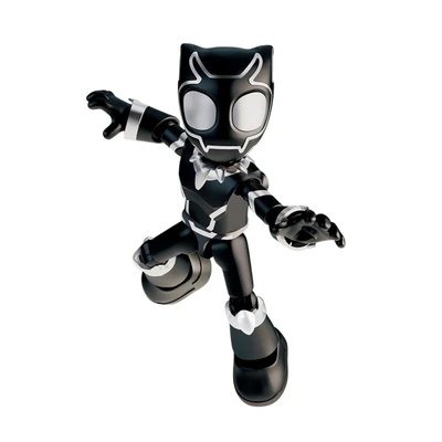 Gambar Blokees Spidey Amazing Level 02 Action Figure Black Panther T Challa - Hitam