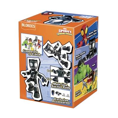Gambar Blokees Spidey Amazing Level 02 Action Figure Black Panther T Challa - Hitam
