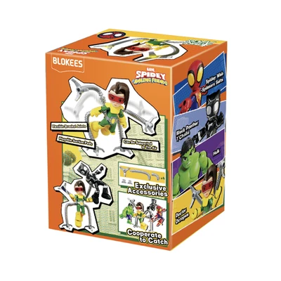 Gambar Blokees Spidey Amazing Level 02 Action Figure Doctor Octopus - Hijau/kuning