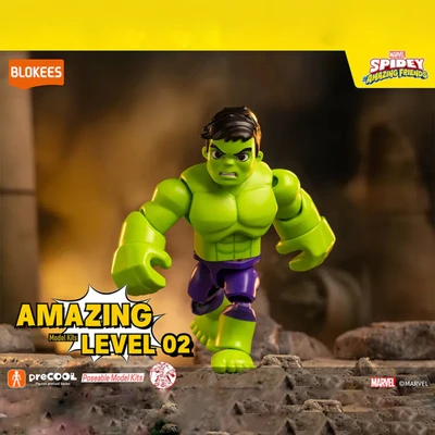 Gambar Blokees Marvel Spidey Action Figure Hulk - Hijau