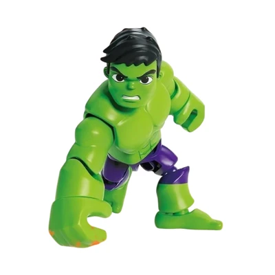 Gambar Blokees Marvel Spidey Action Figure Hulk - Hijau