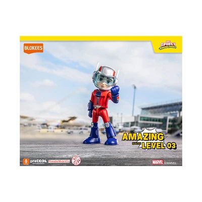 Gambar Blokees Spidey Amazing Level 03 Action Figure Ant Man Scott - Merah/biru