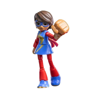 Gambar Blokees Spidey Amazing Level 03 Action Figure Ms Marvel Kamala - Biru/merah