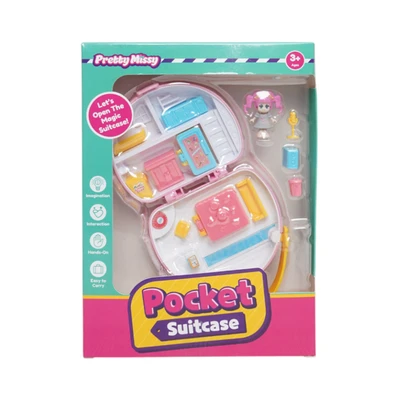 Gambar Pretty Missy Playset Pocket Suitcase Cafe - Pink