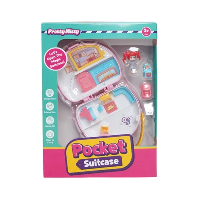 Gambar Pretty Missy Playset Pocket Suitcase Living Room Random