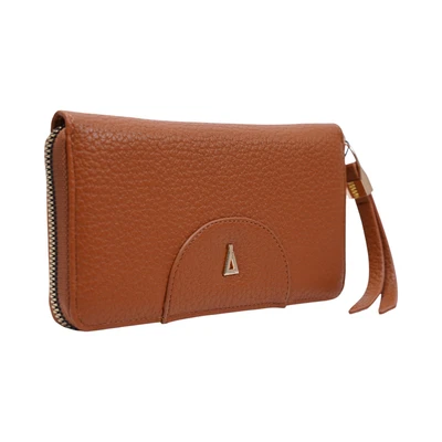 Gambar THYS Dompet Panjang Wanita Dengan Zipper - Cokelat
