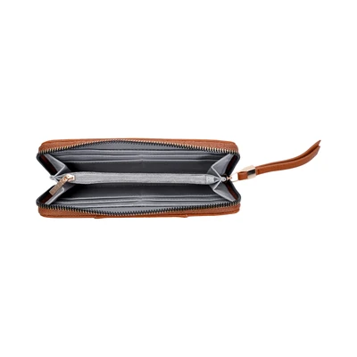 Gambar THYS Dompet Panjang Wanita Dengan Zipper - Cokelat