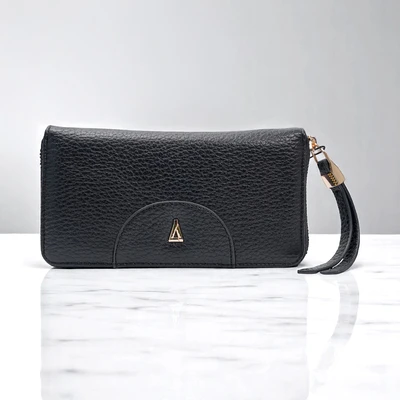 Gambar THYS Dompet Panjang Wanita Dengan Zipper - Hitam