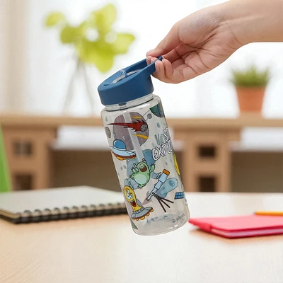 Gambar Picas Kiddy Kotak Makan 3 Sekat Astro Set 4 pcs - Biru
