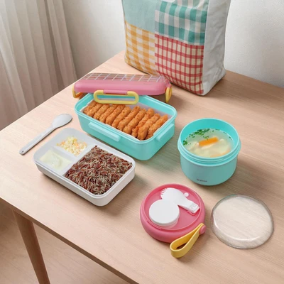 Gambar Picas Kotak Makan dengan Tas Insulated Set 3 pcs - Mix