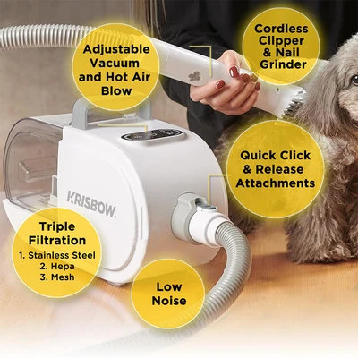 Gambar Krisbow  Vacuum Blower And Grooming Hewan - Putih