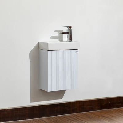 Gambar Fosa Nano Set Kabinet Kamar Mandi PVC - Putih