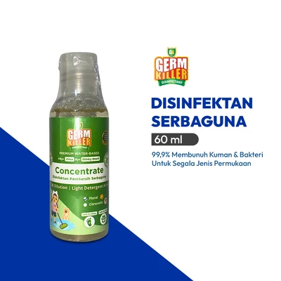 Gambar Germ Killer Floral Cairan Konsentrat Disinfektan Pembersih Serbaguna 60 ml - Hijau