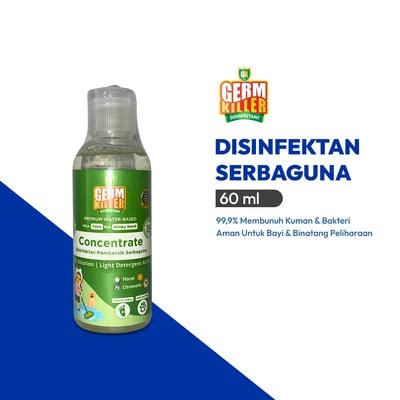Gambar Germ Killer Citronella Cairan Konsentrat Disinfektan Pembersih Serbaguna 60 ml - Hijau