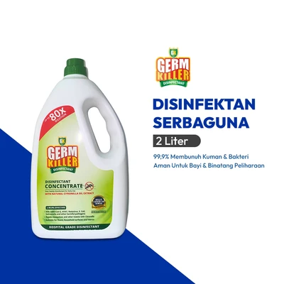 Gambar Germ Killer Citronella Cairan Konsentrat Disinfektan Pembersih Serbaguna 2 ltr - Hijau